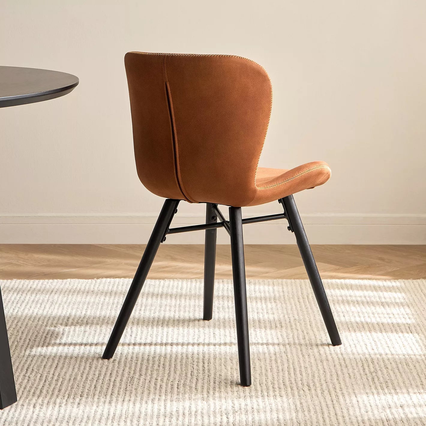 Modern Design Leather Dining Chair For Living Spaces - COOLBABY