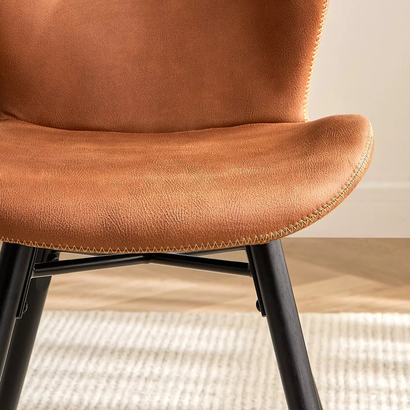Modern Design Leather Dining Chair For Living Spaces - COOLBABY