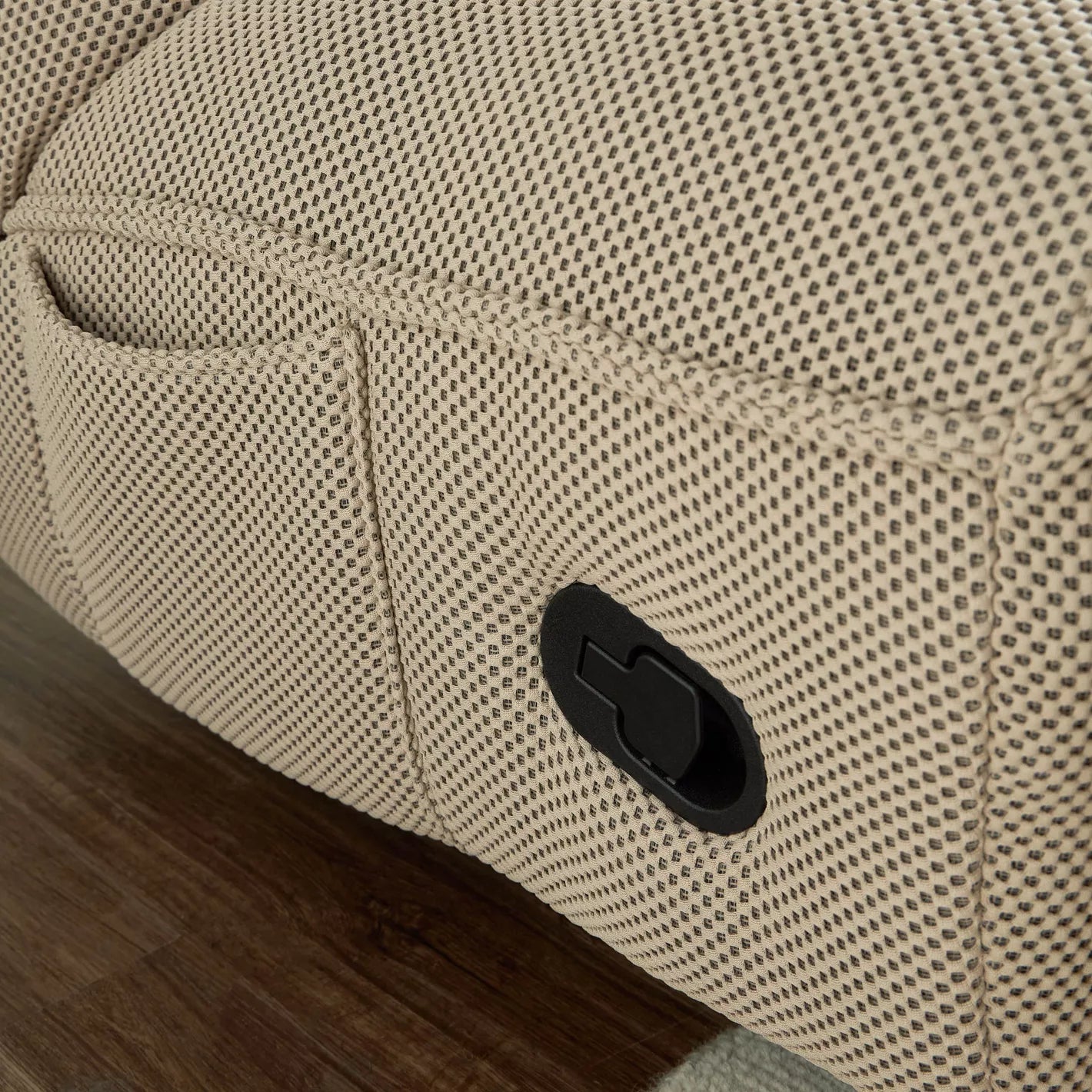 Fabric Rocking Recliner With 360-Degree Swivel Mechanism And A Phone Holder - COOLBABY