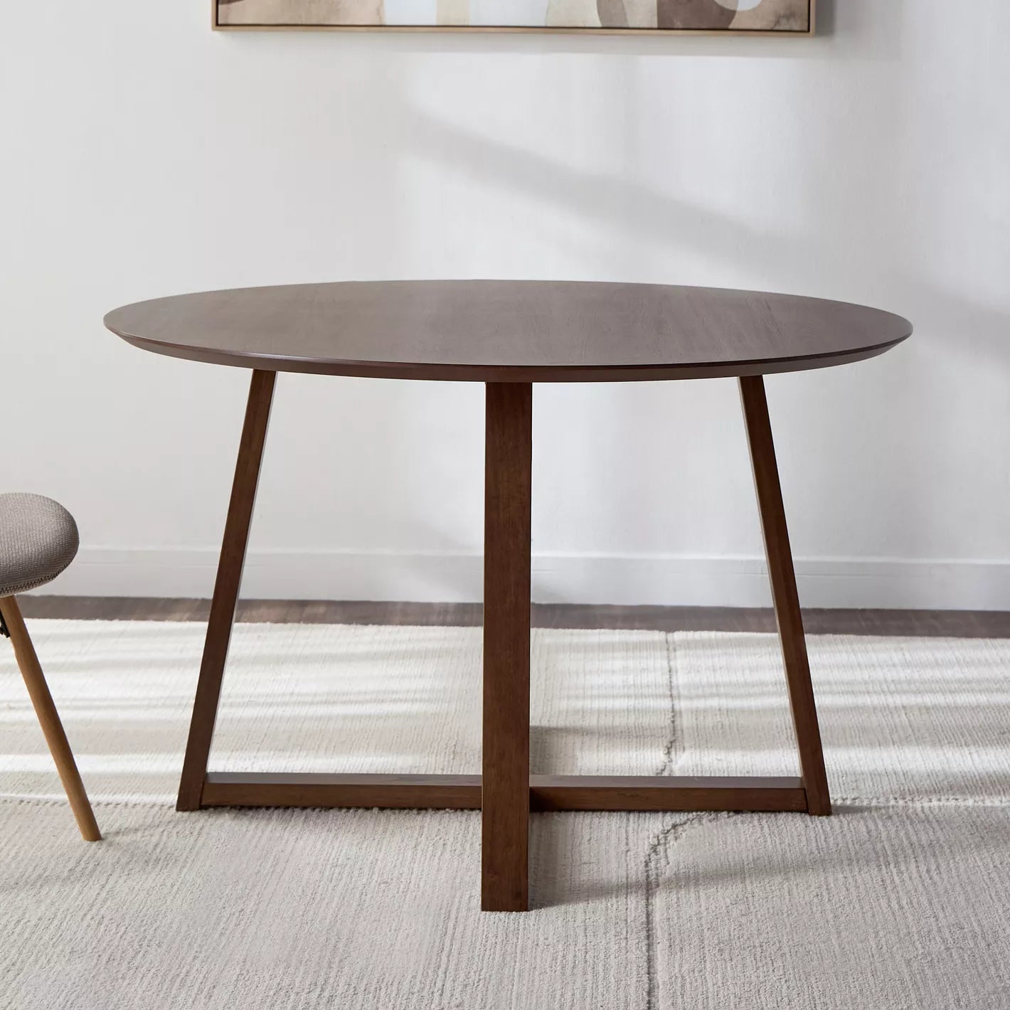 4-Seater Wood Dining Table, Round Table - 76H * 120W - COOLBABY