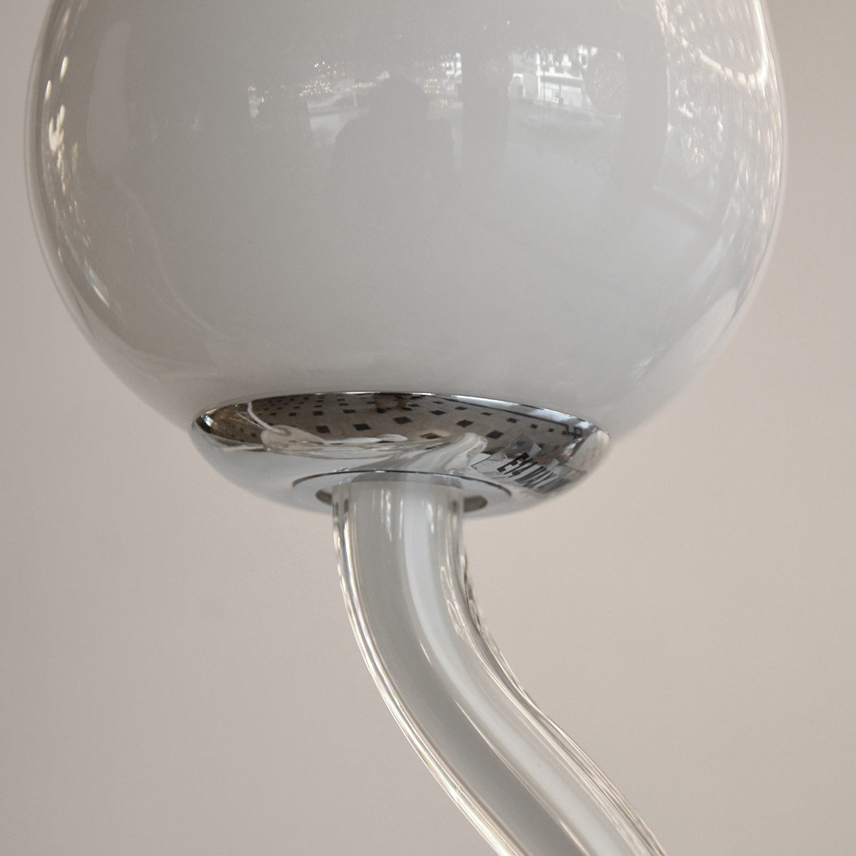 Modern Glass Stand Floor Lamp - White - COOLBABY