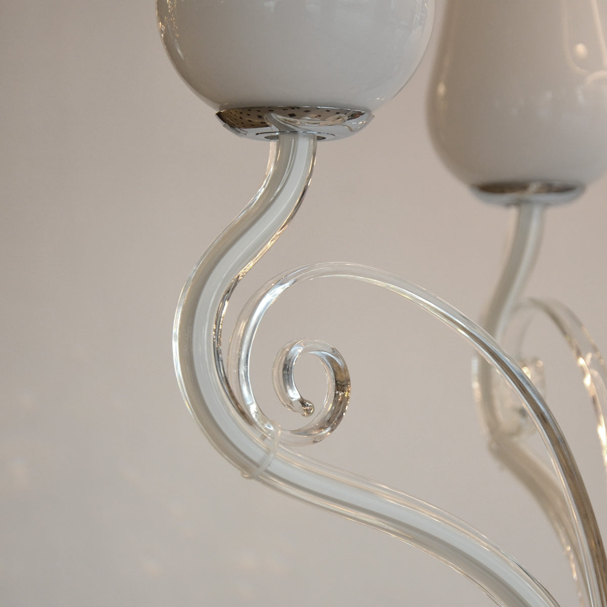 Modern Glass Stand Floor Lamp - White - COOLBABY