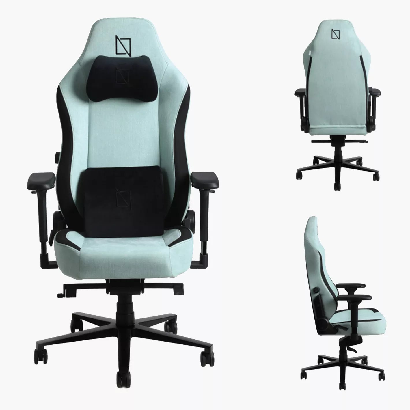 Ergonomic Gaming Chair With Adjustable Height And Adjustable Armrests, Metal Legs For Stability - COOLBABY