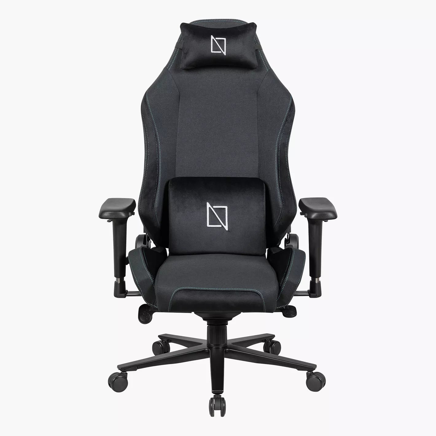 Ergonomic Gaming Chair Soft Knit Fabric With Adjustable Headrest And Armrests And High Back Style - COOLBABY