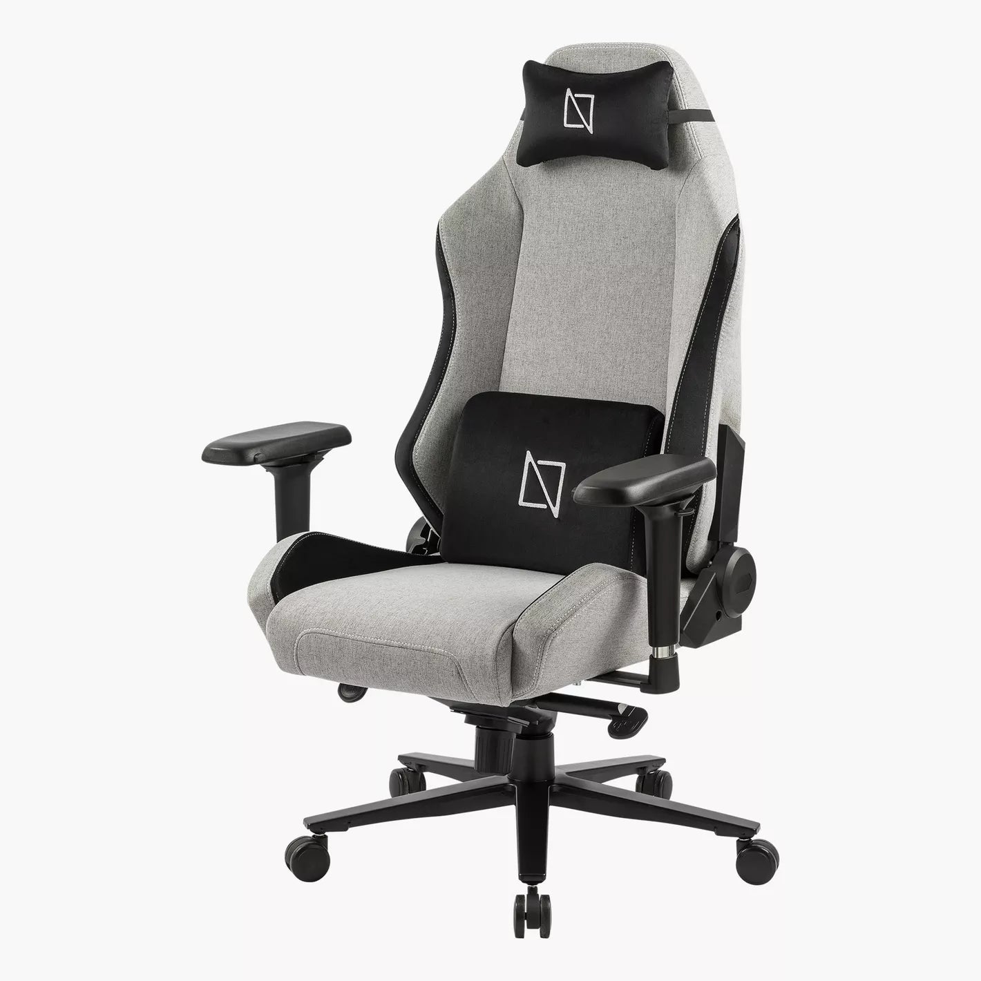 Ergonomic Gaming Chair Soft Knit Fabric With Adjustable Headrest And Armrests And High Back Style - COOLBABY