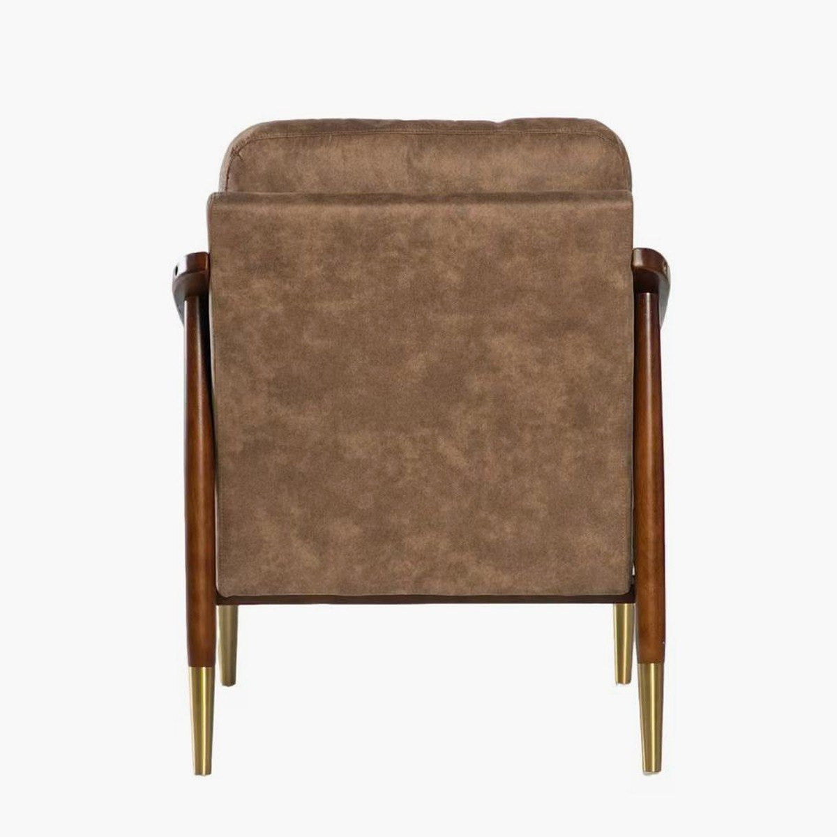 Fabric Accent Chair with Solid Wood Frame – Modern Upholstered Armchair for Living Room