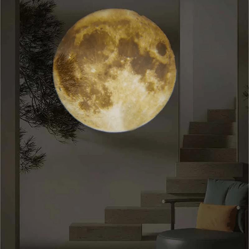 COOLBABY XQQ-DYTYD Earth Moon Projection Lamp Star Projector Planet Projector Background Atmosphere Led Night Light for Kids Bedroom Wall Decor - COOL BABY