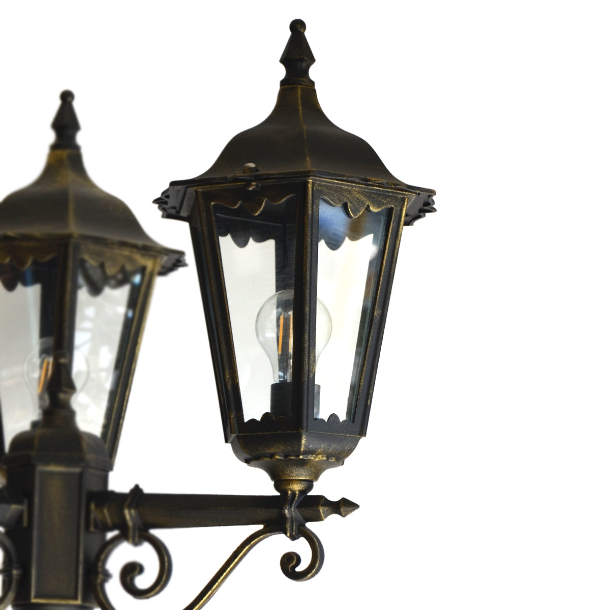 Pole Light 2.3M 3Heads - Black Gold - COOLBABY