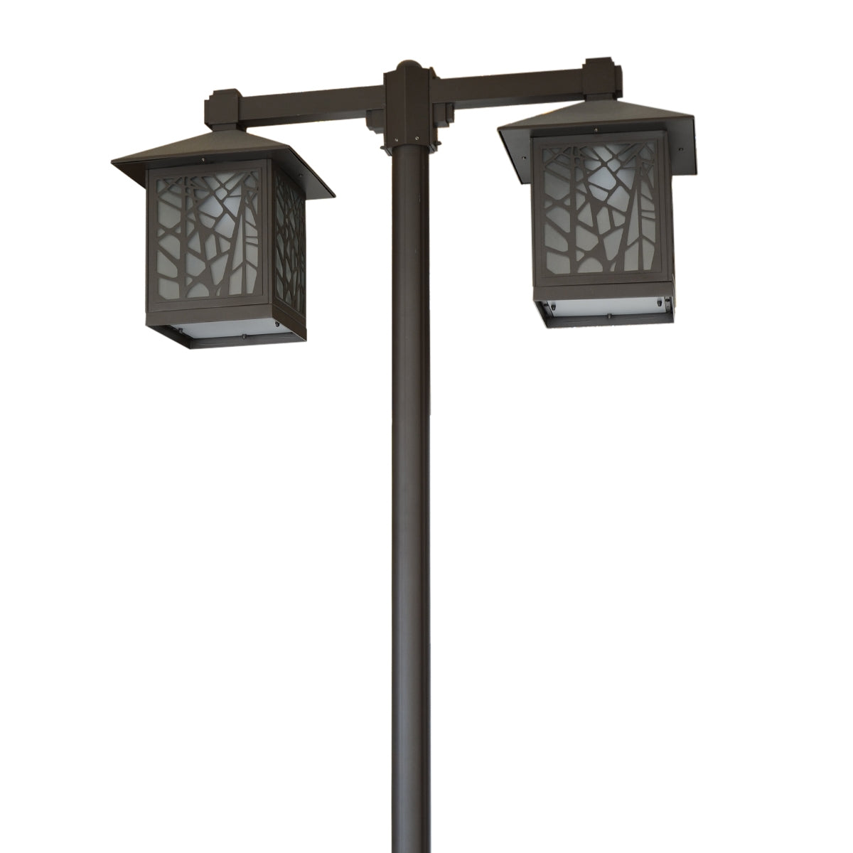 Post Light With Stainless Steel Fastening Parts - Brown - COOLBABY