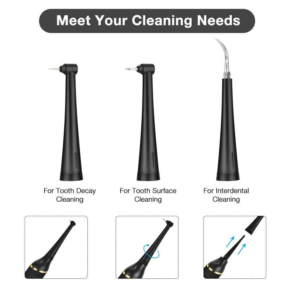 COOLBABY Electric Dental Cleaner,Portable and Rechargeable IPX6 Waterproof Powerful Battery Life Water Teeth Cleaner Picks - COOL BABY