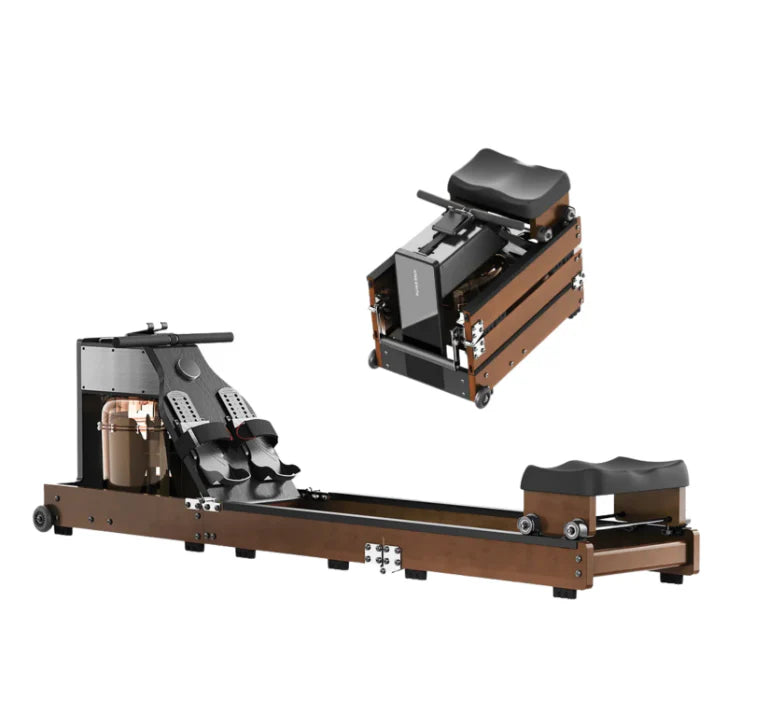 WM10 Trifold Water Rowing Machine | Foldable Water & Magnetic Rower with 32 Resistance Levels