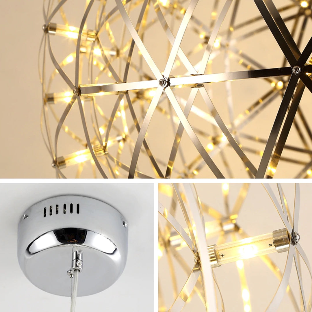 Modern design with a sleek, Pendant Light Axis - Chrome - COOLBABY