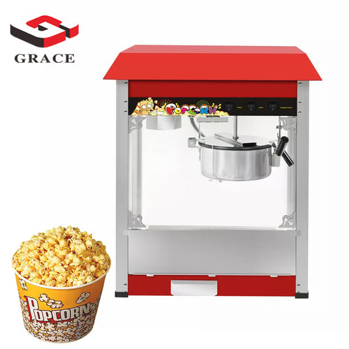 Electric Heating Corn Popper Stainless Steel 220V Small Commercial Popcorn Machine Automatic Popcorn Maker - COOLBABY