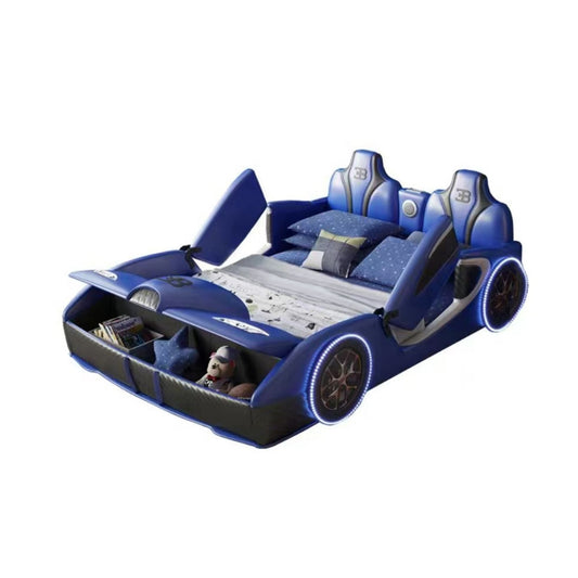 COOLBABY ZLJ1130 Children's Bed Boys Bed Car Style Single Bed - COOLBABY