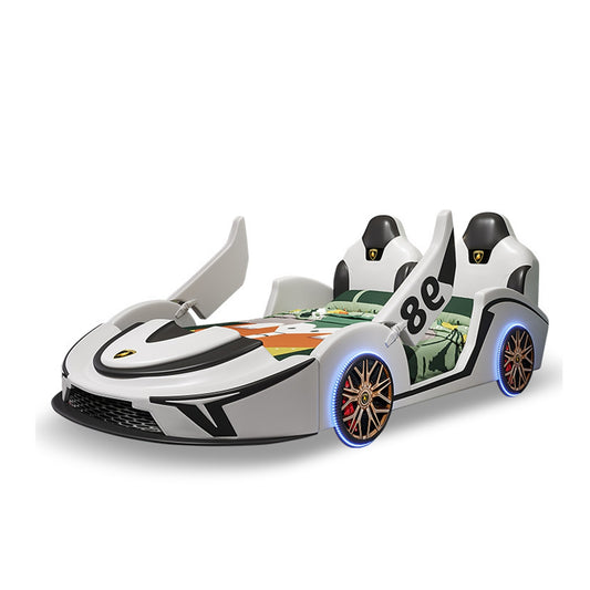 COOLBABY ZLJ1129 Children's Bed Boys Bed Car Style Single Bed - COOLBABY