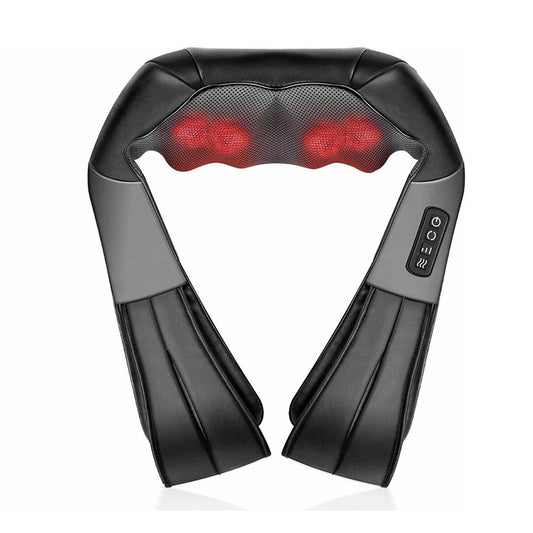 COOLBABY Back Massager Electric Deep Tissue 3D Kneading Massage Pillow With Heating For Shoulders Legs Relieves Muscle Pain Use At Home Car And Office - COOL BABY