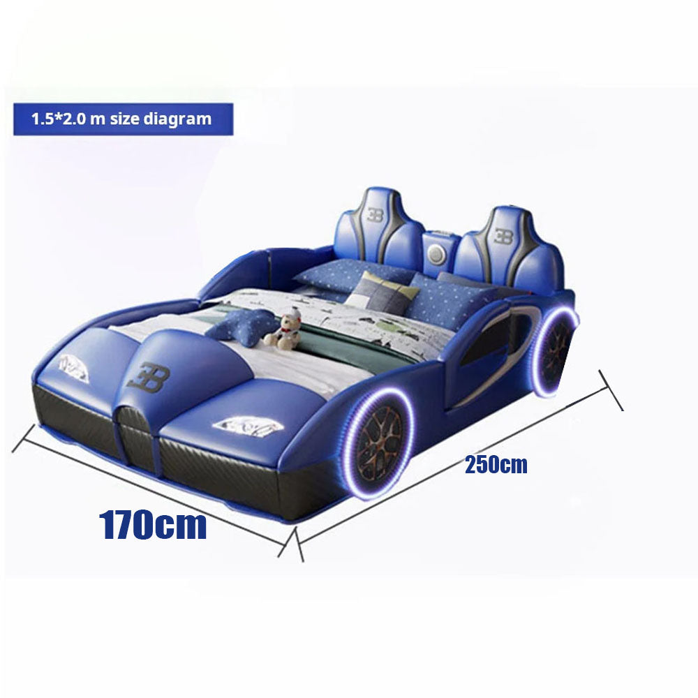 COOLBABY ETC1130 Children's Bed Boys Bed Car Style Single / Double Bed - COOLBABY