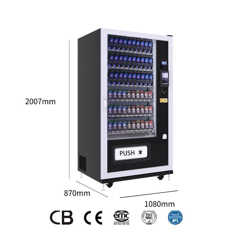 COOLBABY LE205B Smart Type Snacks & Cold Drinks Vending Machine with 10 inches Touch Screen - COOL BABY