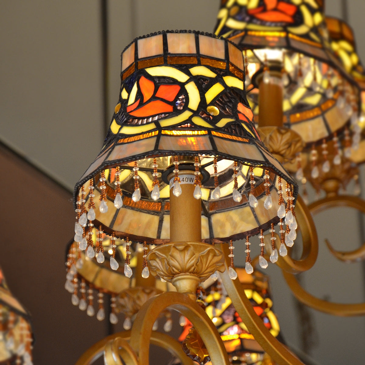 Elegant Vintage Chandelier 24 Arms - Brass - COOLBABY