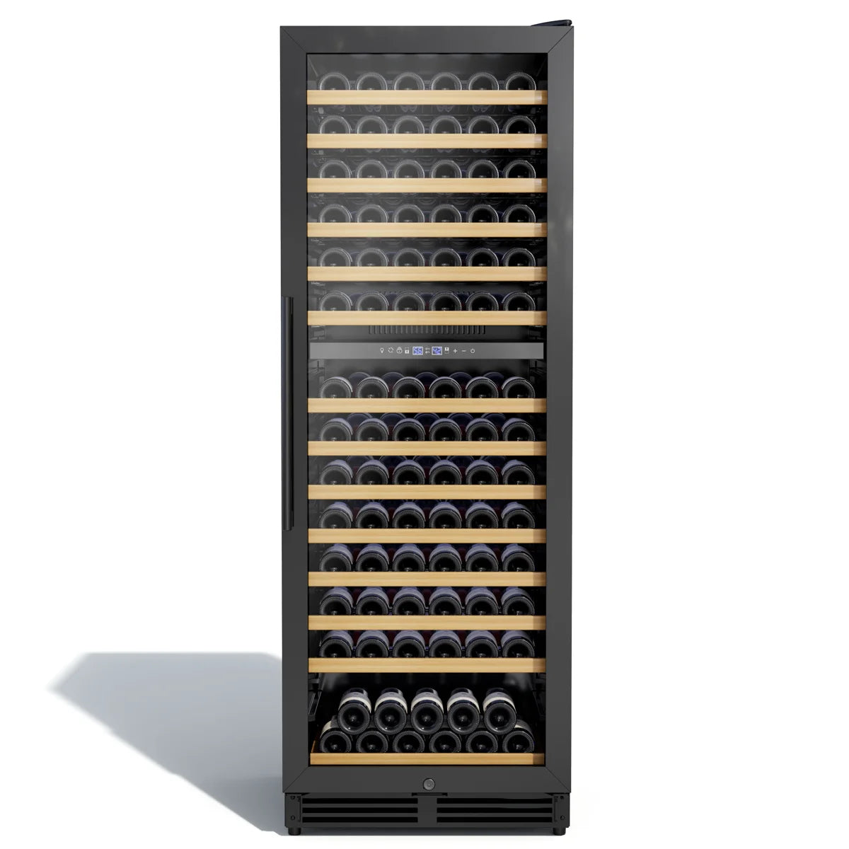 24-Inch Tall Dual Zone Wine Refrigerator -- 154-Bottle Cooler for Built-In or Freestanding Use
