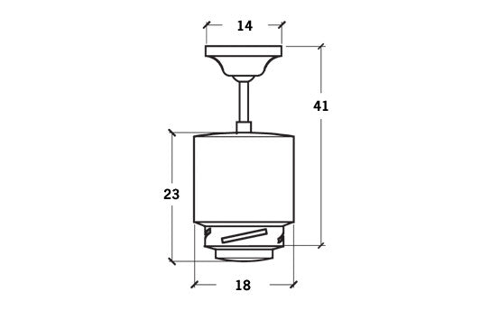 Ceiling Fan Ø132 cm Wall Control Included, 20/230 VAC, 50Hz - COOLBABY