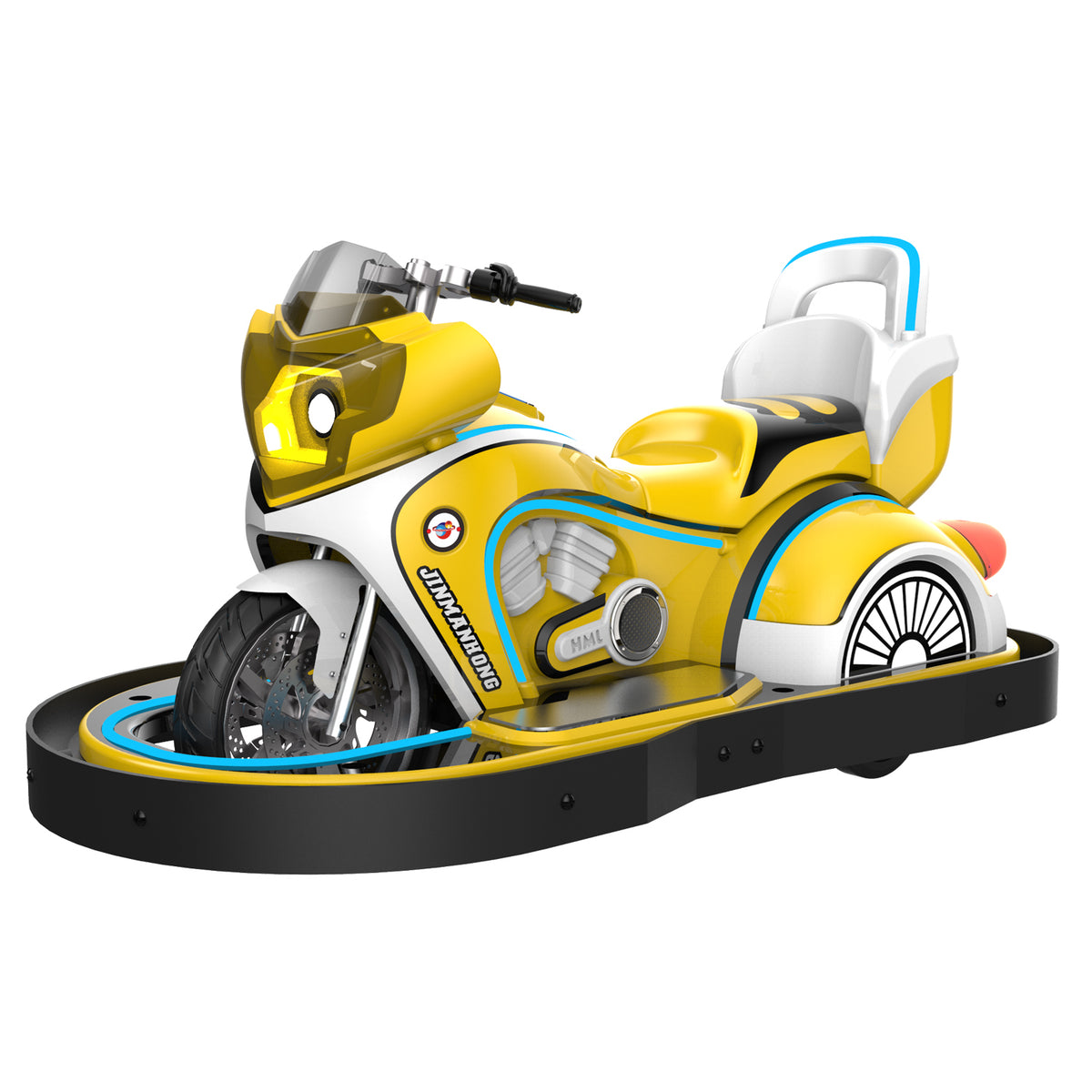 Motorcycle Type Amusement Park Ride Remote Control Racing Car Rides Indoor Playground Battery Powered Electric Super Motor Bumper Car - COOLBABY