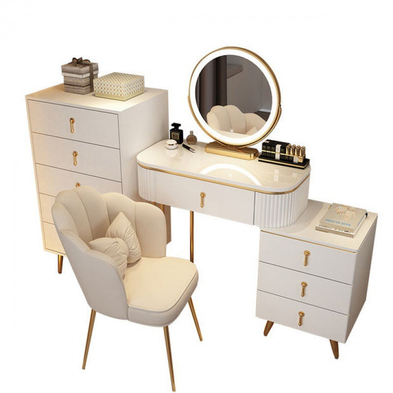 COOLBABY Light luxury dressing table bedroom modern simple network red ins style makeup table Nordic storage cabinet one size apartment - COOLBABY