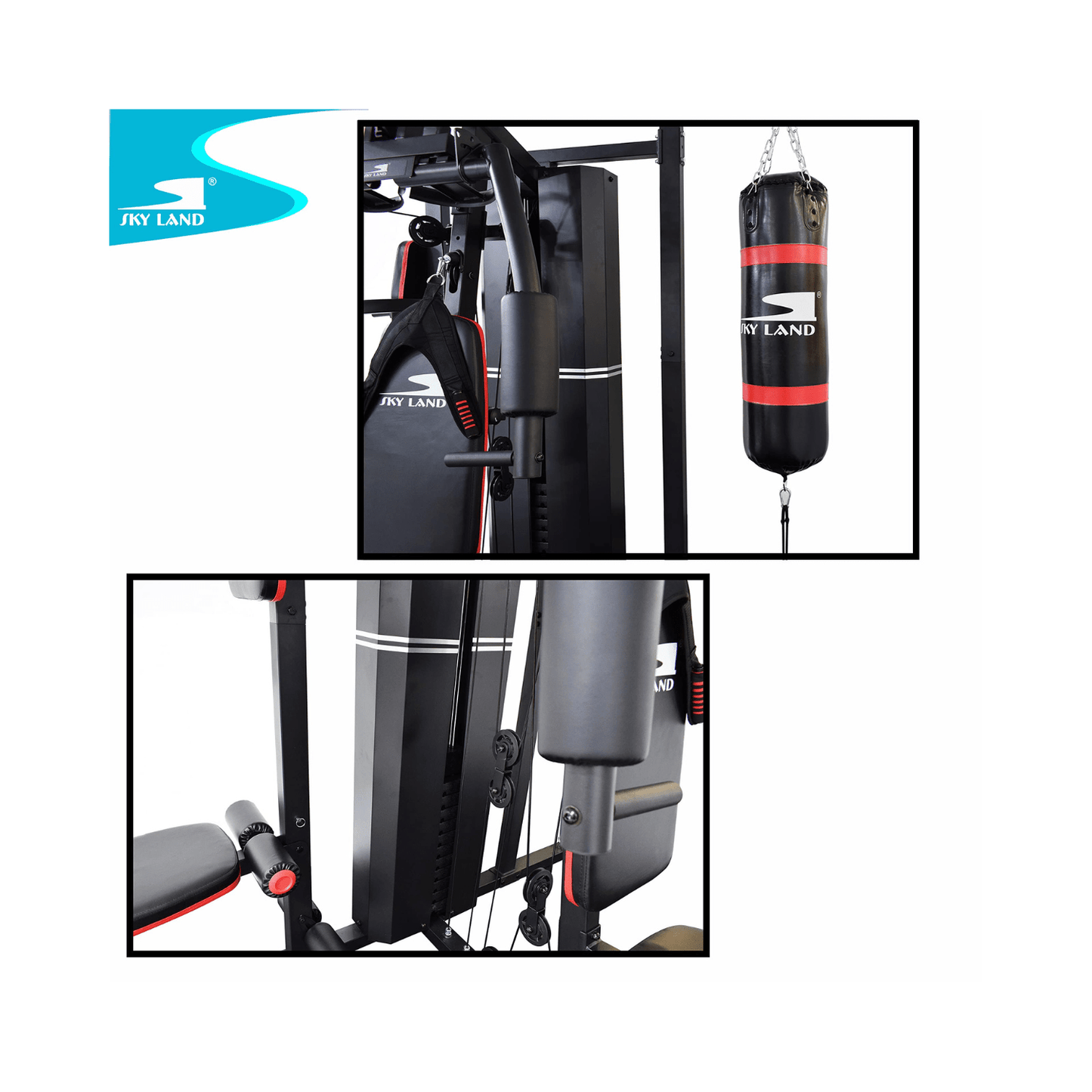 3 Station Multifunctional Home Gym GM-8138 SKY LAND - COOLBABY