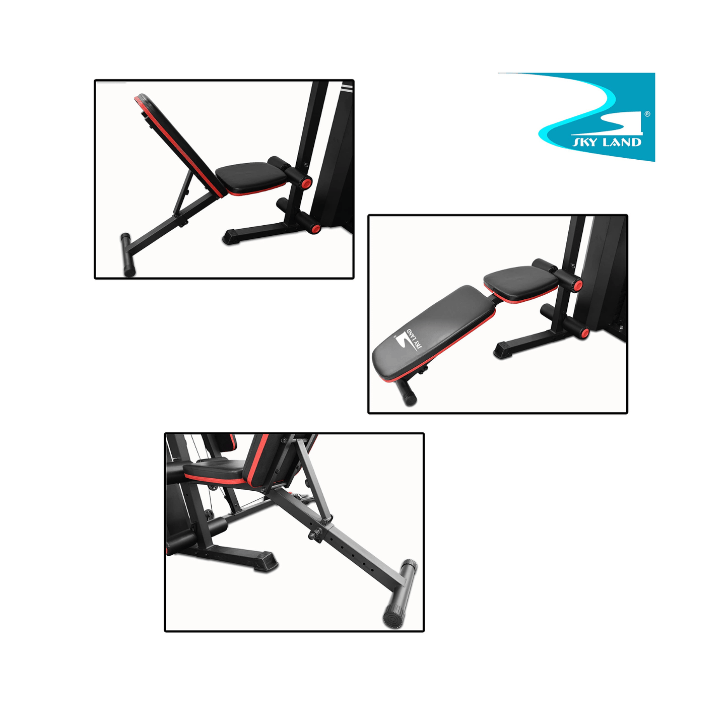 3 Station Multifunctional Home Gym GM-8138 SKY LAND - COOLBABY