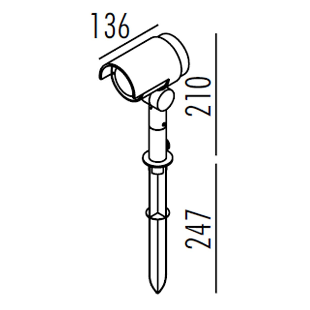 Spike Light 20W IP65 - Black - COOLBABY