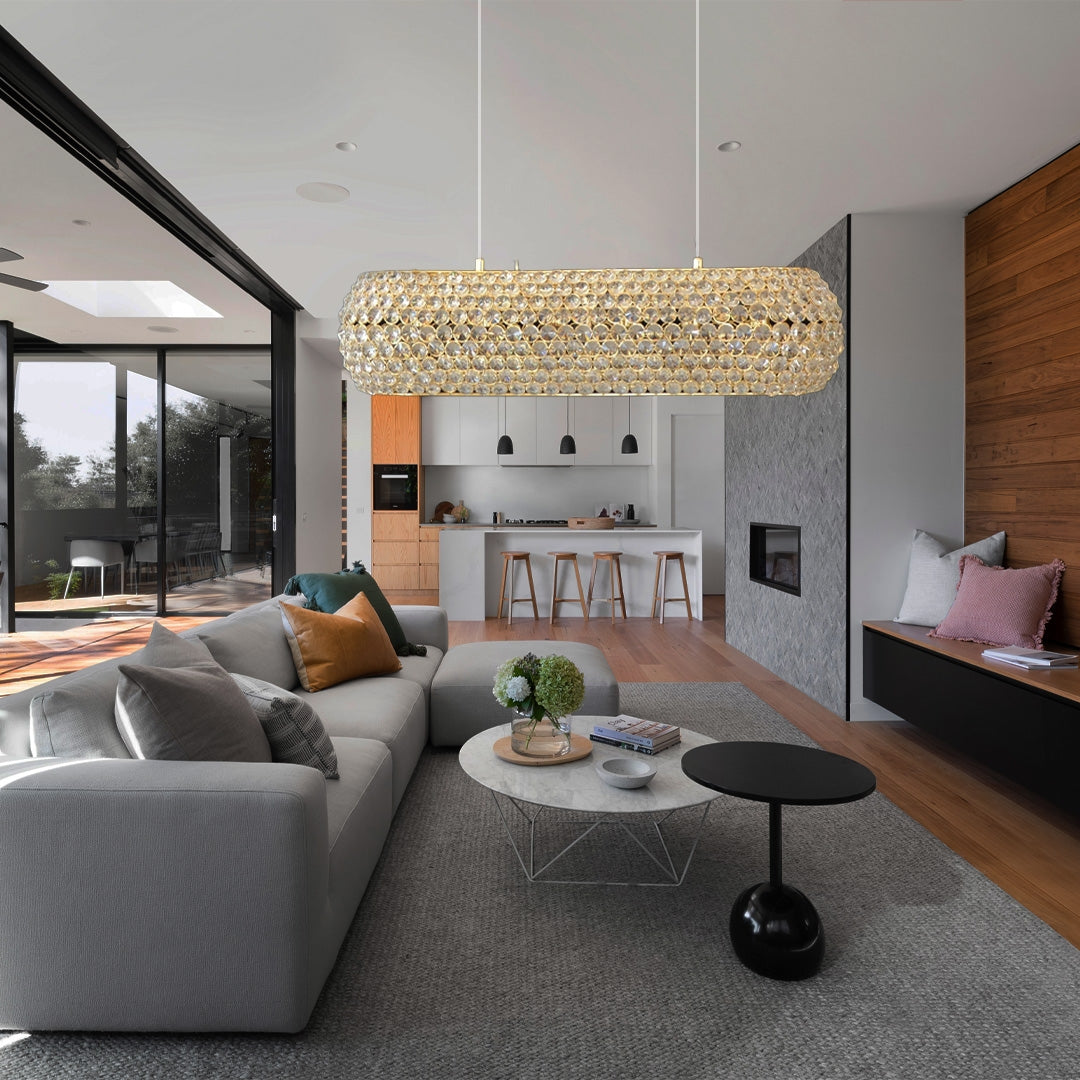 Luxury Crystal Chandelier - Gold - COOLBABY