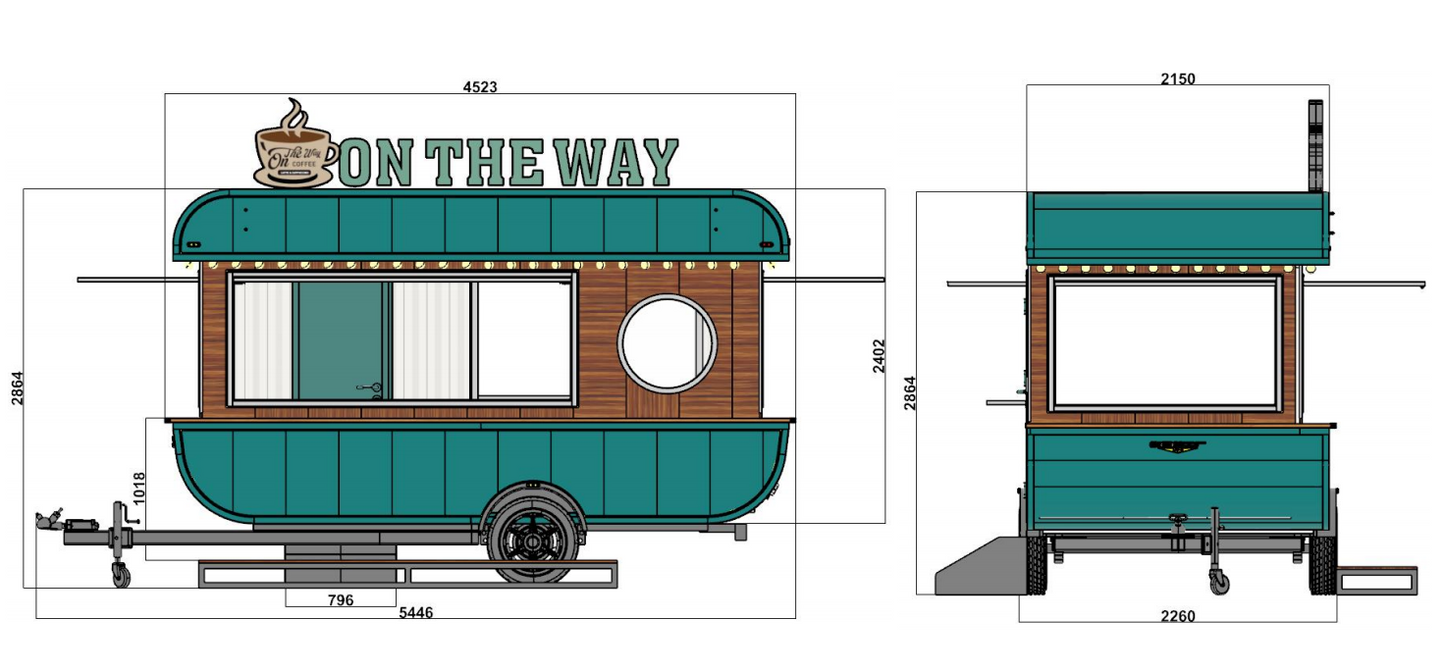 Small Electric Food Truck Moving Snack Restaurant Street Popular Food Trailer & Ice Cream Truck Mobile Food Cart Can Be Customized - COOLBABY