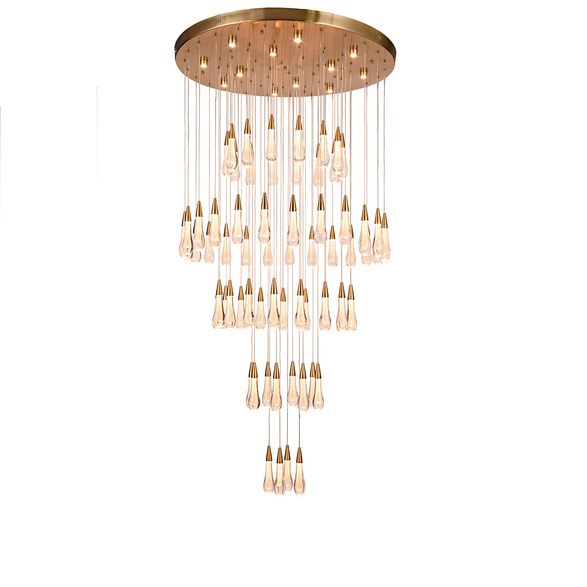 Luxury Alaria 80 LED Raindrops Staircase - Gold - COOLBABY