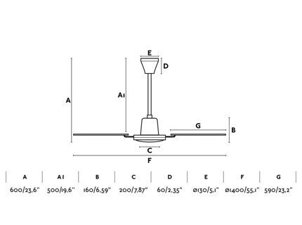 Brown/Mahogany Ceiling Fan With Wall Control Included - COOLBABY