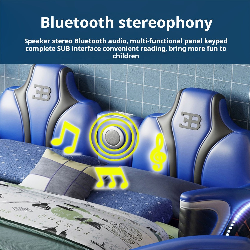 COOLBABY ZLJ1130 Children's Bed Boys Bed Car Style Single Bed - COOLBABY