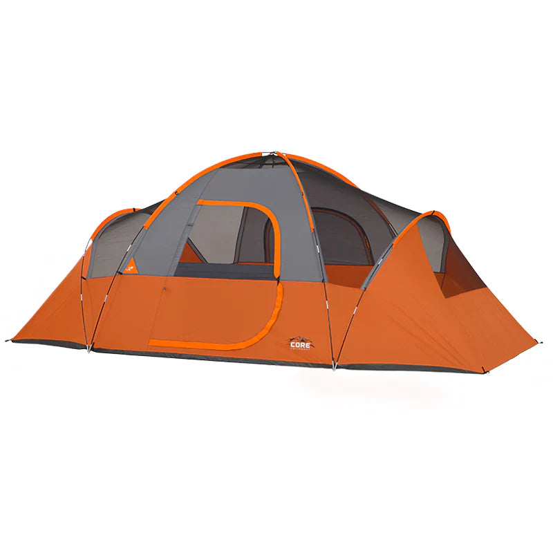 COOLBABY 9-Person Extended Dome Tent with H20 Block Technology and Spacious Design - 16' x 9' - COOLBABY