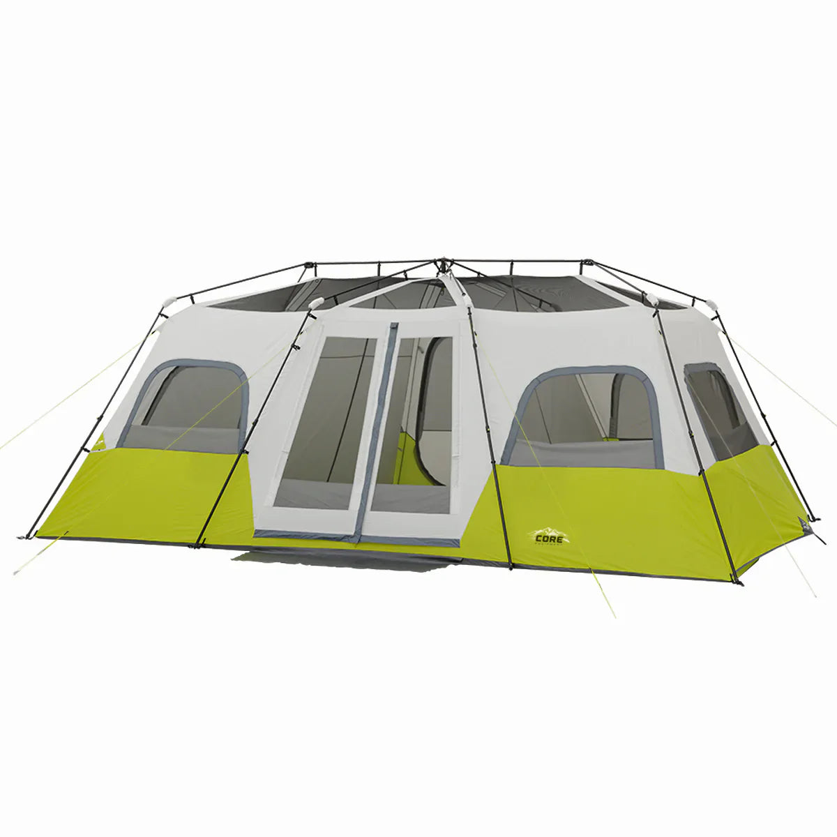 COOLBABY 12-Person Instant Cabin Tent - Spacious 18' x 10', Weather Protection, and 3-Room Capability - COOLBABY