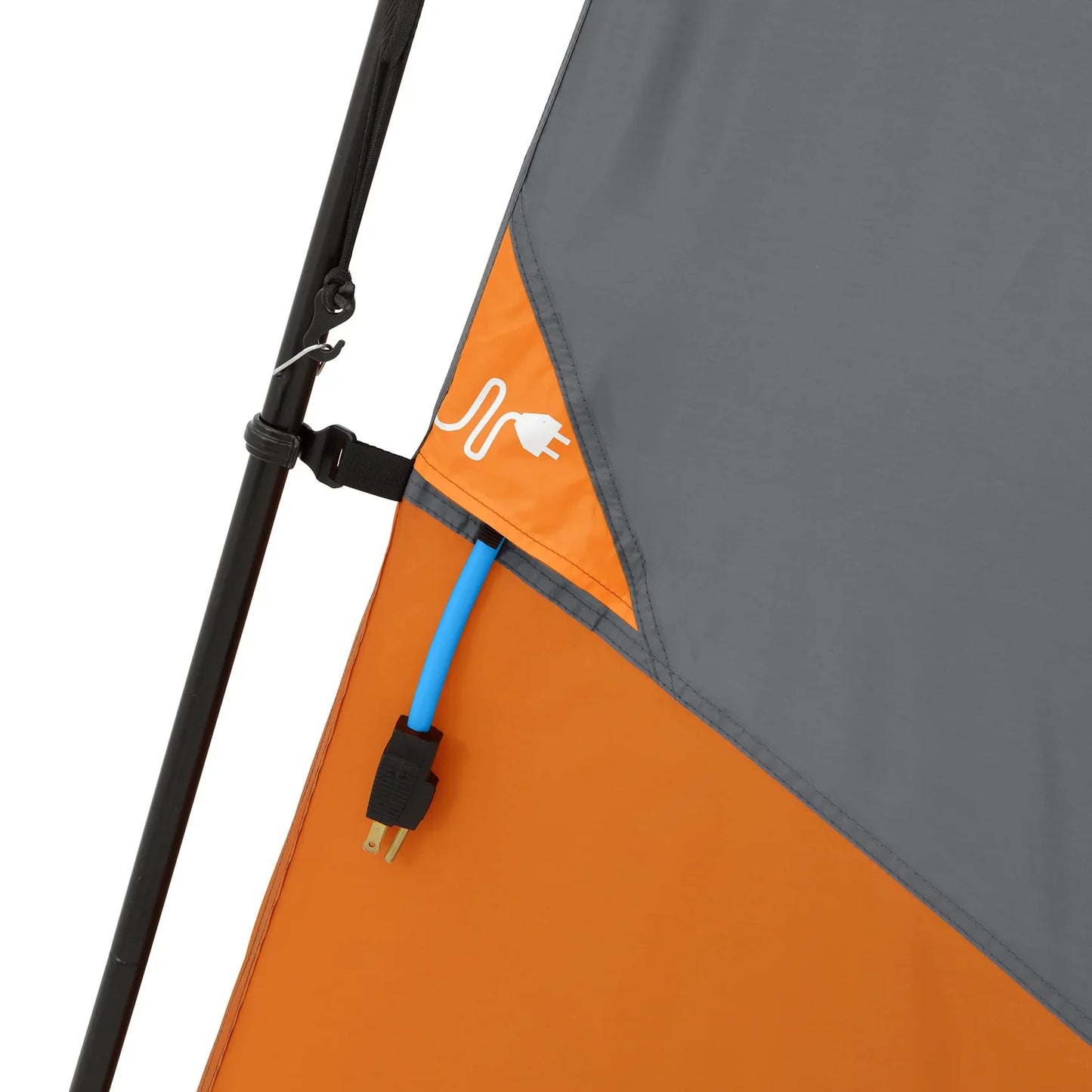 COOLBABY 4-Person Straight Wall Cabin Tent with Spacious Interior and Weather Protection - COOLBABY