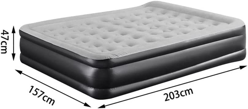 COOLBABY Air Mattress,Double High Adjustable Blow Up Mattress with Built-in Pump - COOL BABY