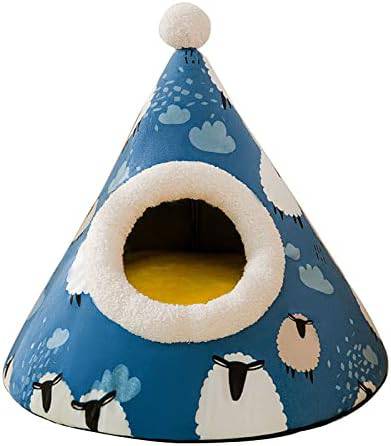 COOLBABY WHD3207 Triangle House Cat House Cat Closed Pet House - COOL BABY
