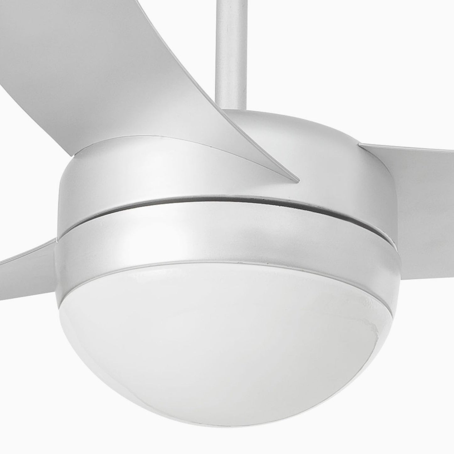 Grey Ceiling Fan Ø105cm Light Integrated Remote Control Included - COOLBABY