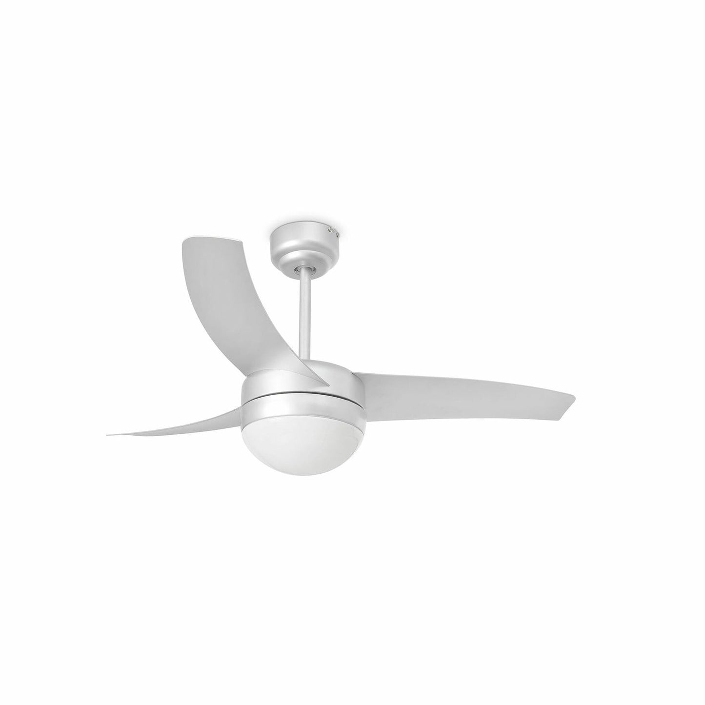 Grey Ceiling Fan Ø105cm Light Integrated Remote Control Included - COOLBABY