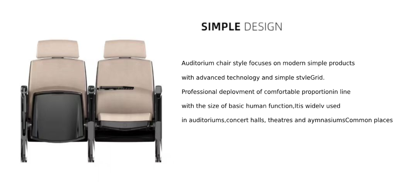 Auditorium Chair Theater Cinema Chair With High Back And Unique Modeling Design - COOLBABY