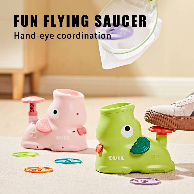 COOLBABY Outdoor Disc Launcher Game Set for Kids - Safe and Fun Family Activity - COOL BABY