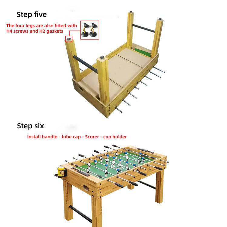 COOLBABY FTSER 48 Football Table Game Arcade Table Soccer Game Table Indoor And Outdoor Home Game Room Arcade Balls Cup Holders - COOL BABY