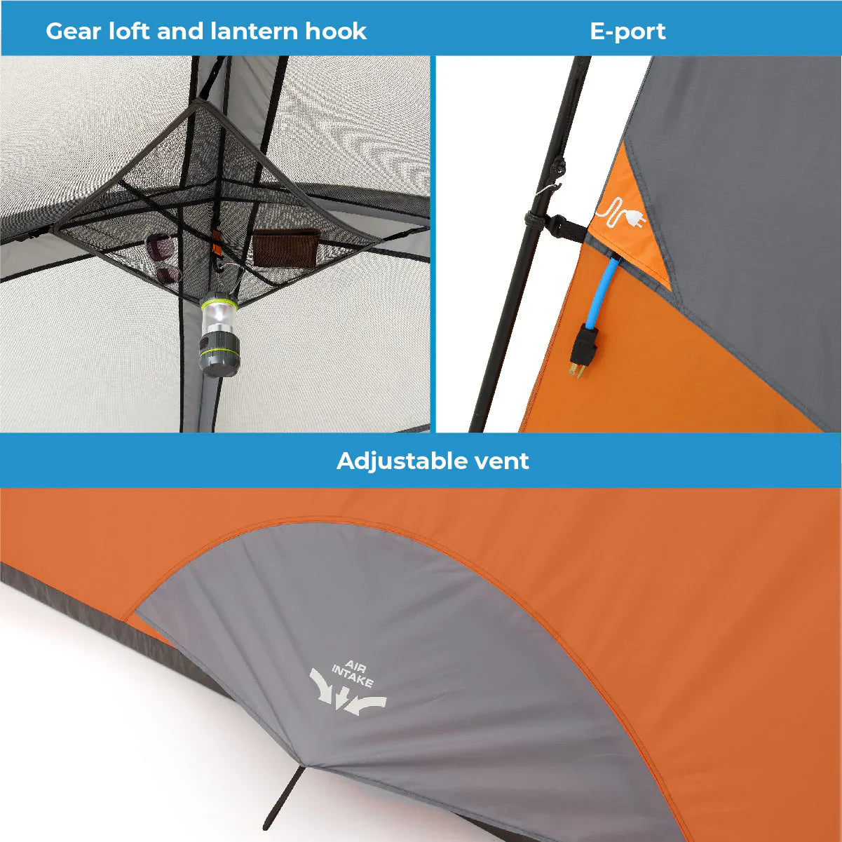 COOLBABY 4-Person Straight Wall Cabin Tent with Spacious Interior and Weather Protection - COOLBABY