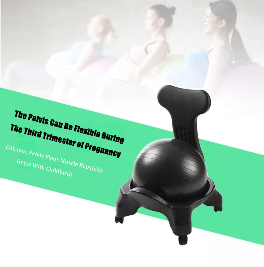 COOLBABY SSZ1001 Balance Ball Chair Office Ball Chair Movement Stability Yoga Ball Advanced Ergonomic Chair Ergonomic Home And Office Desk Chair - Suitable For Home And Office Desk With Air Pump - COOLBABY