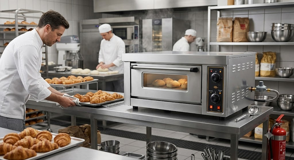 HGO-13 Gas Oven 1 Deck 3 Tray – 400×600mm Commercial Bakery Oven 20–300°C