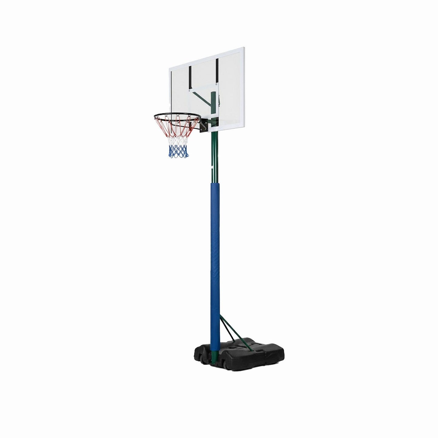 Adjustable Basketball Hoop Set with Clear Backboard | Portable Outdoor Basketball Stand