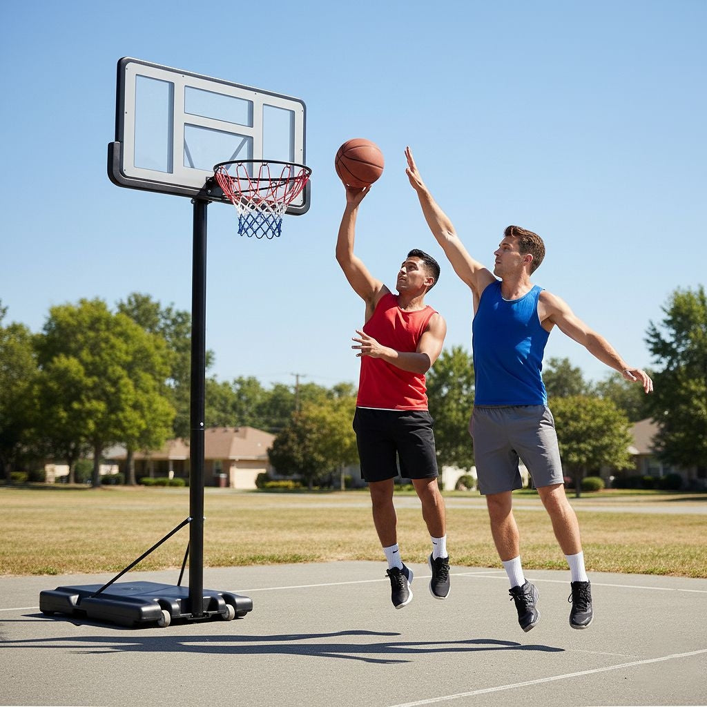 Adjustable Basketball Hoop Stand | Shatterproof Polycarbonate Basketball System